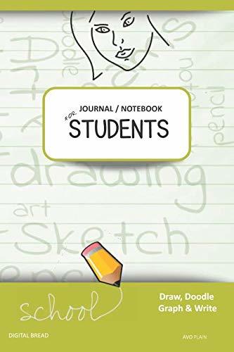 JOURNAL NOTEBOOK FOR STUDENTS Draw, Doodle, Graph & Write: Focus Composition Notebook for Students & Homeschoolers, School Supplies for Journaling and Writing Notes AVO PLAIN